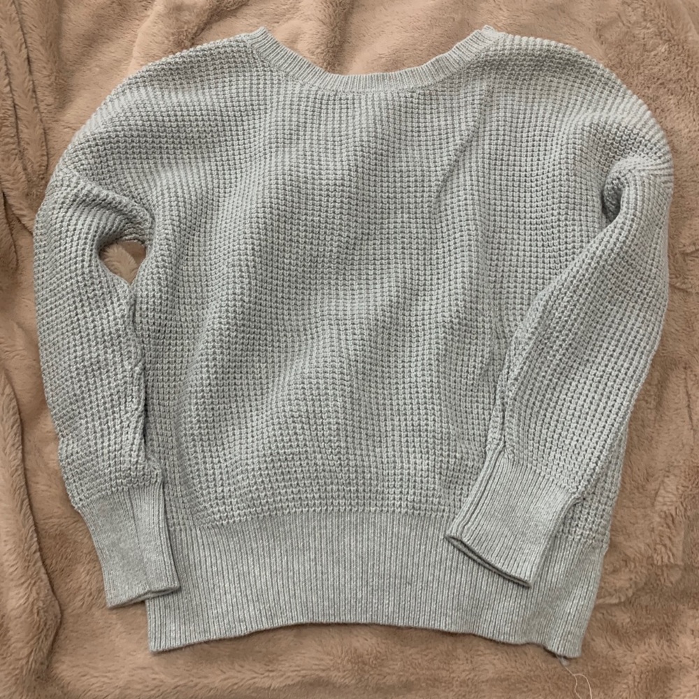 Crisscross open back sweater